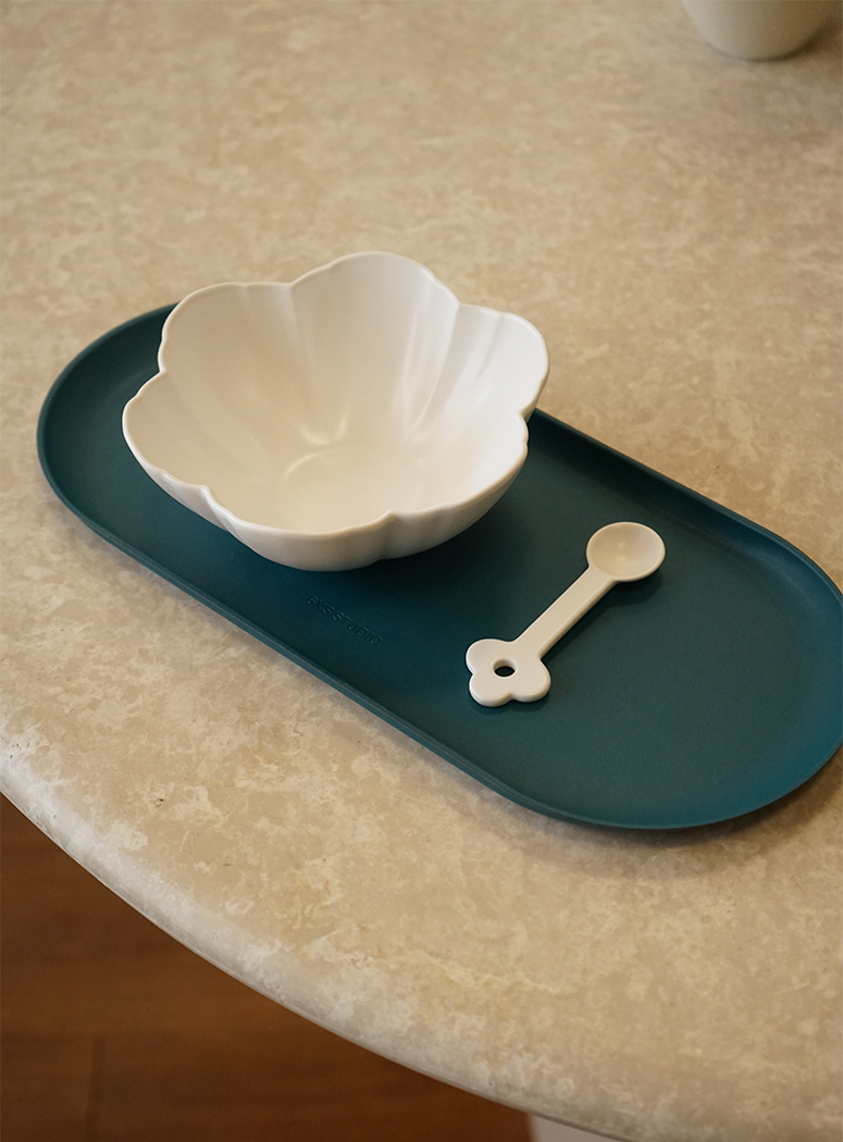 6XS Studio Round Tray (S), Black