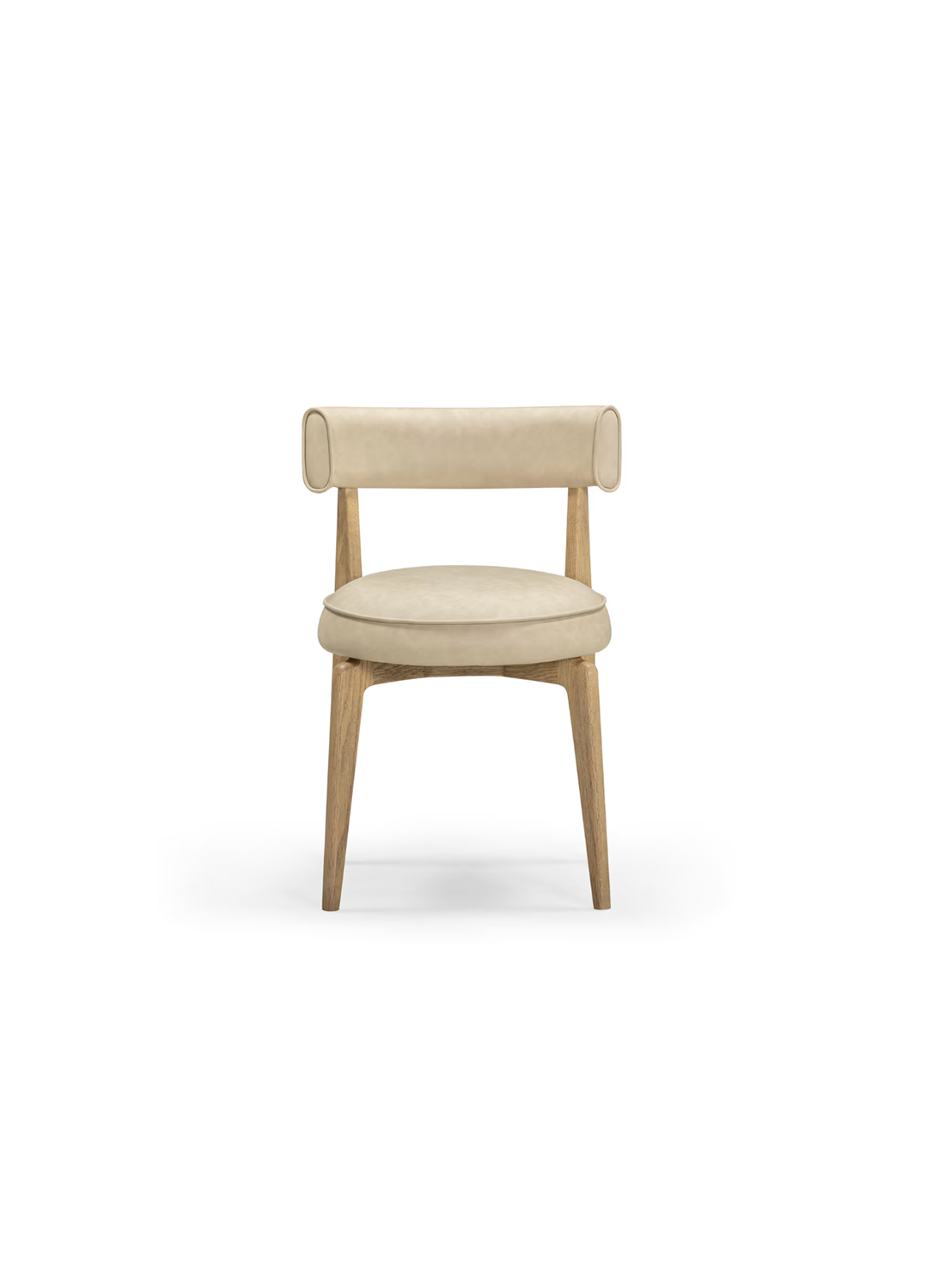 Nikita Vegan Leather Dining Chair, Taupe