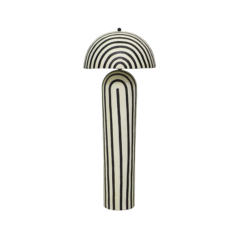 Mai Mache Floor Lamp, Black