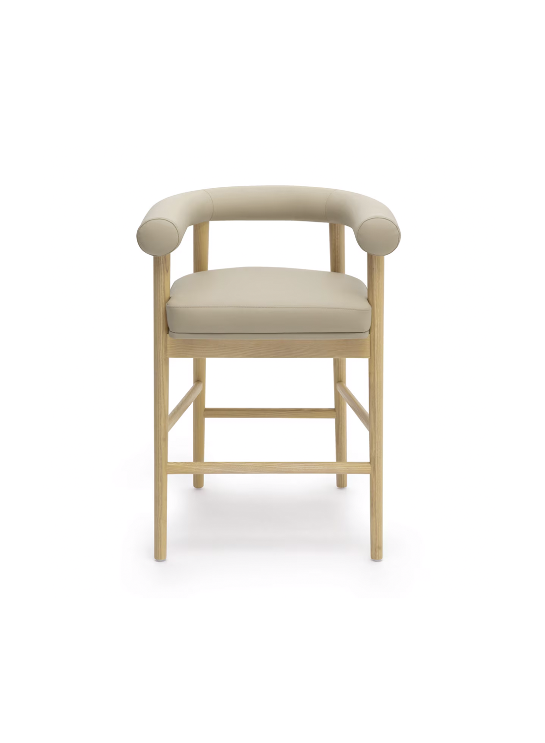 Para Vegan Leather Counter Stool, Taupe