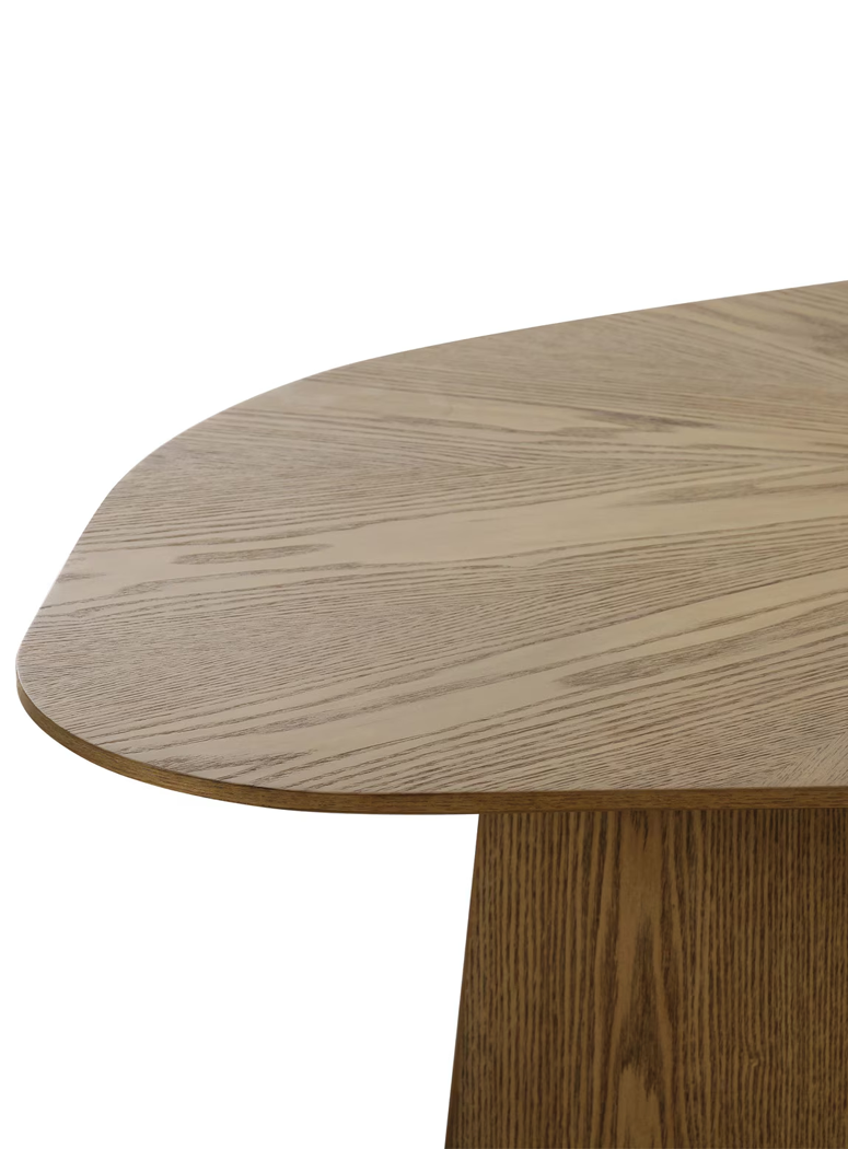 Fiorael Geometric Coffee Table,Brown Ash
