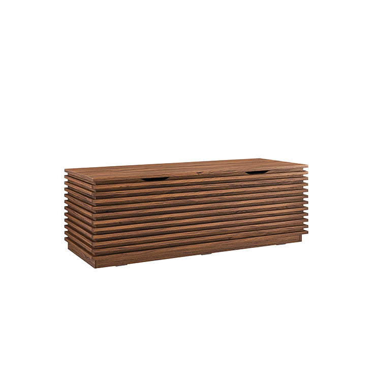 Chateau Storage Bench and Coat Rack, walnut