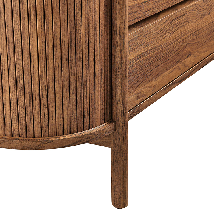 Flute Cadence Dresser, Walnut