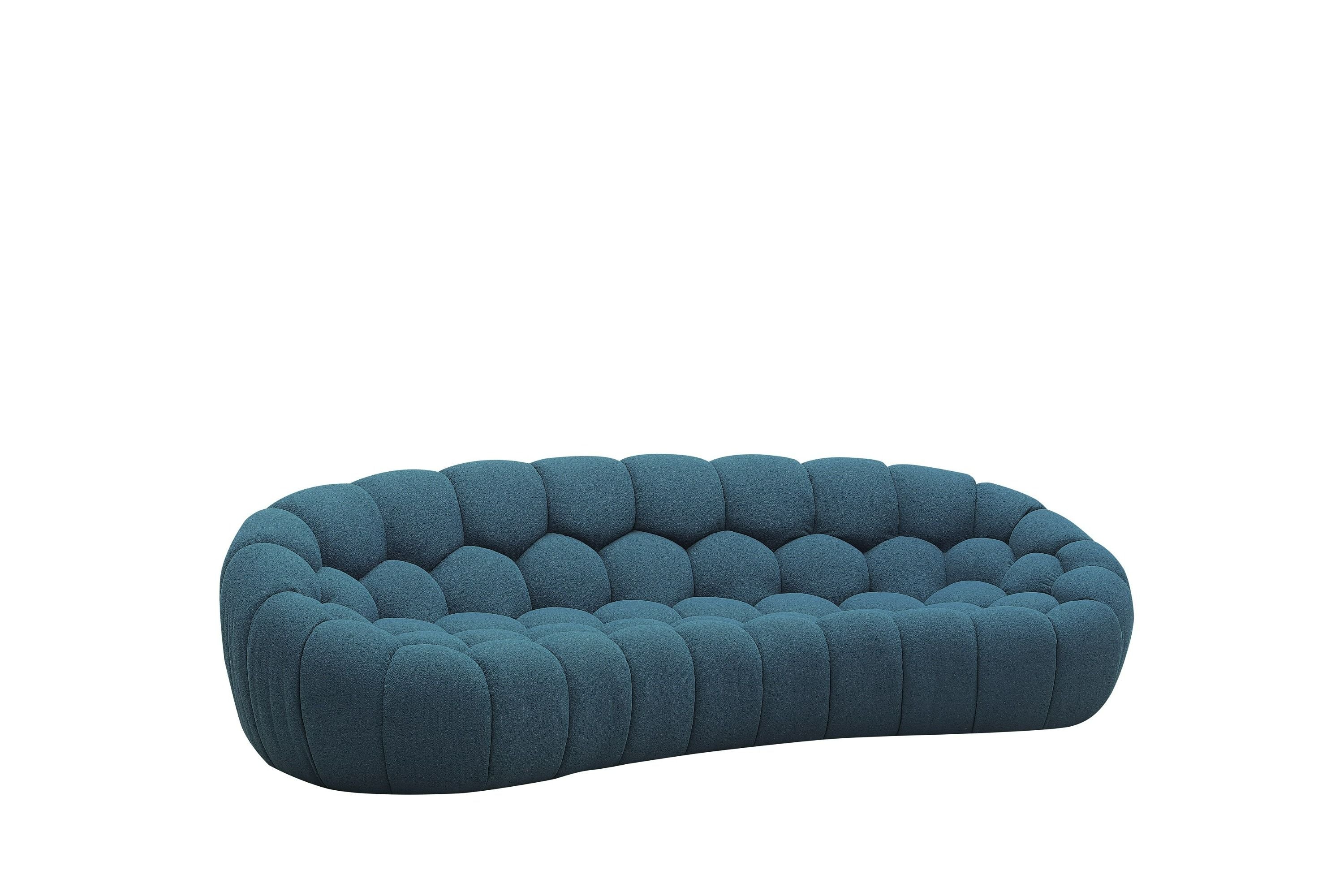 Veridian 104"Sofa, blue