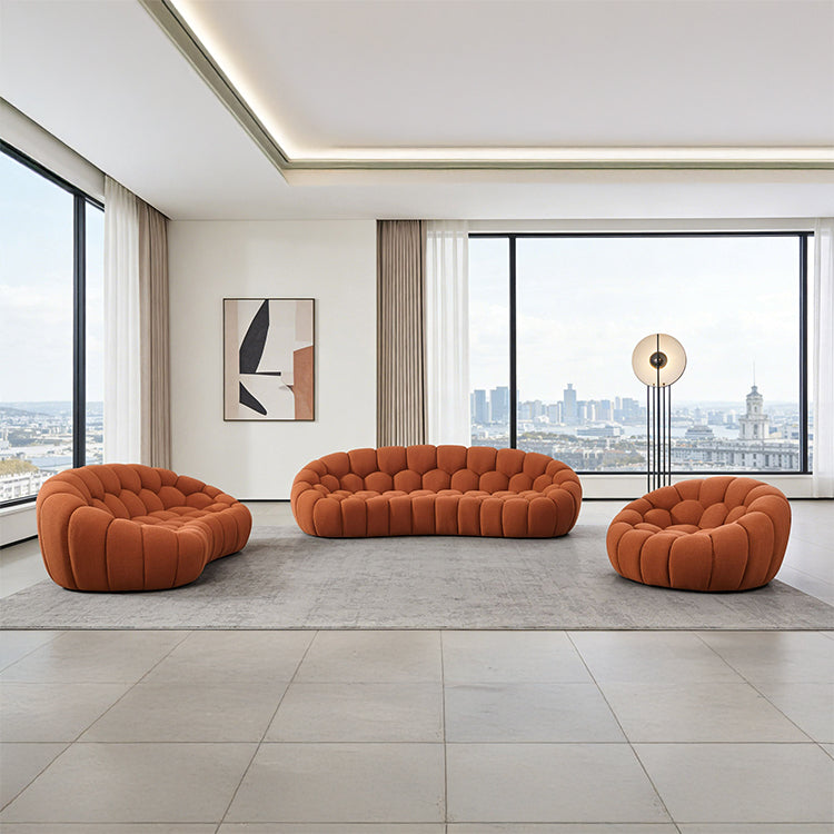 Veridian 86" Sofa, orange