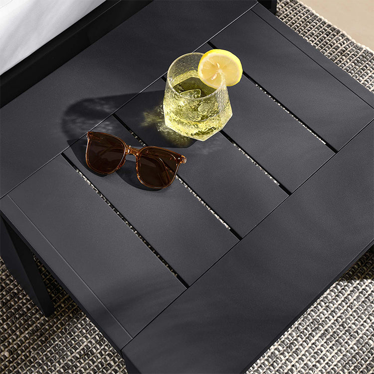 Credenza Outdoor Side Table, charcoal