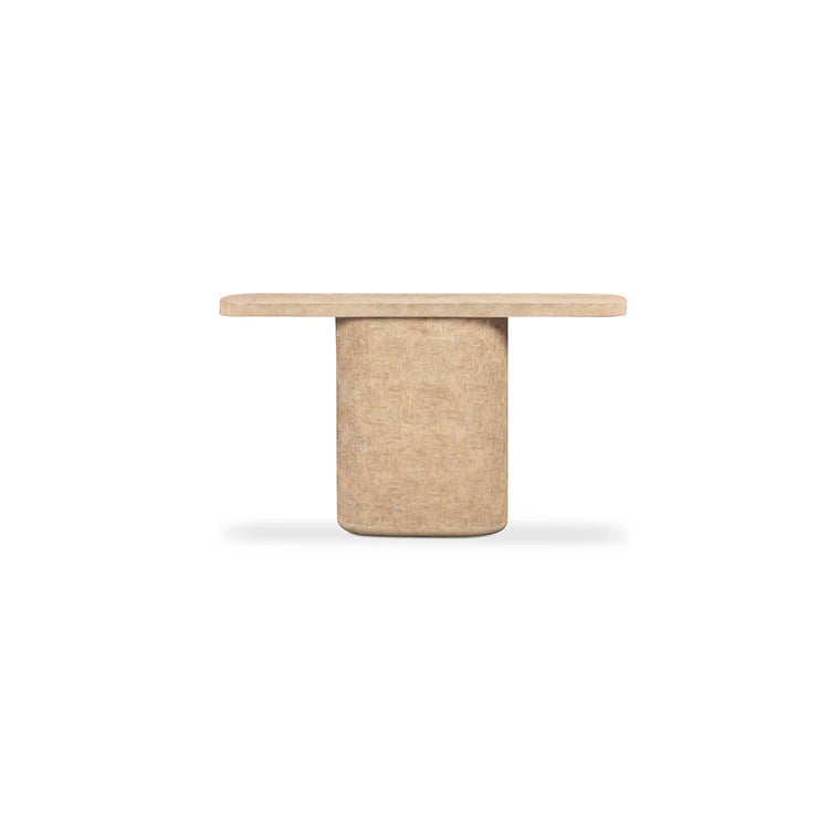 Serrie Concrete Console Table, travertine