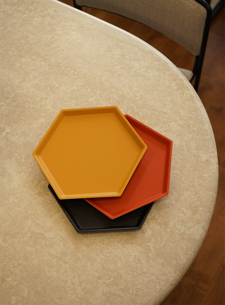 6XS Studio Puzzle Large Tray, Orange