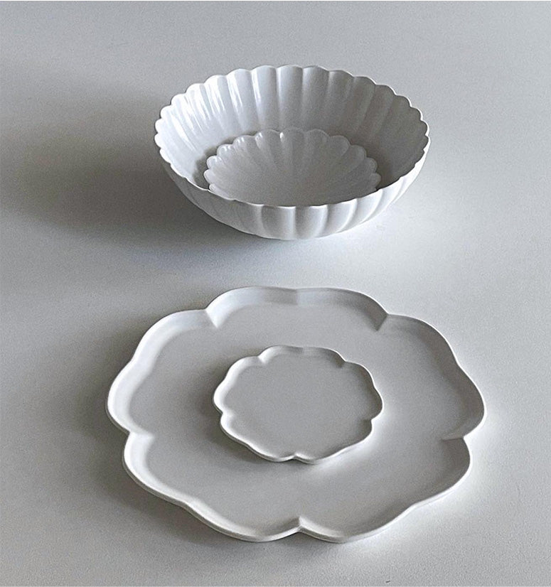 Mujagi Matte Flower Soup Bowl