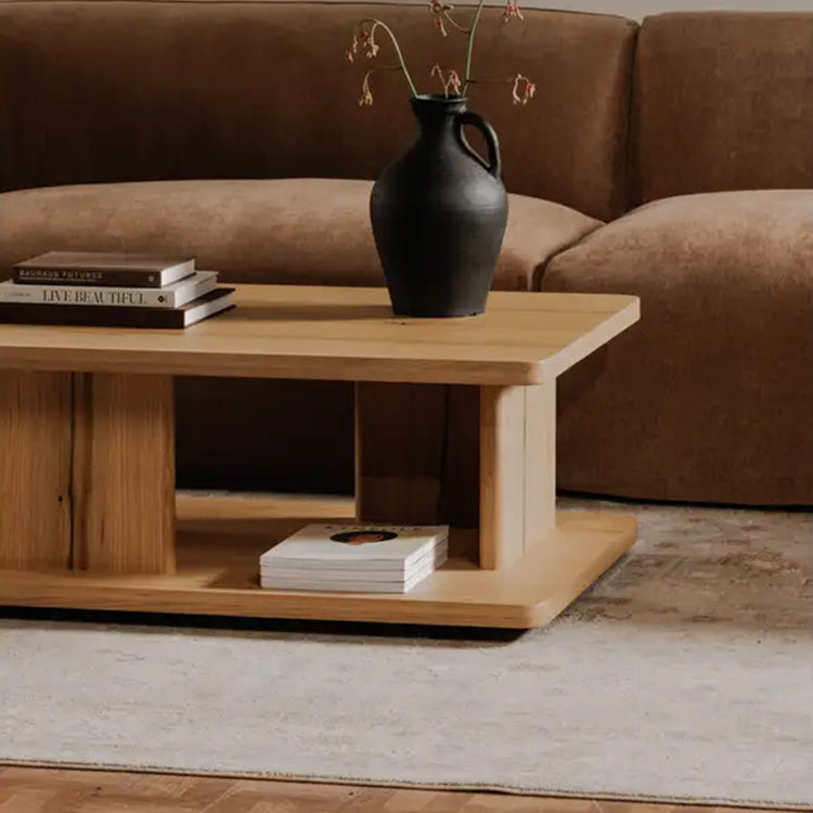 Small Malaga Coffee Table, Rustic Oak