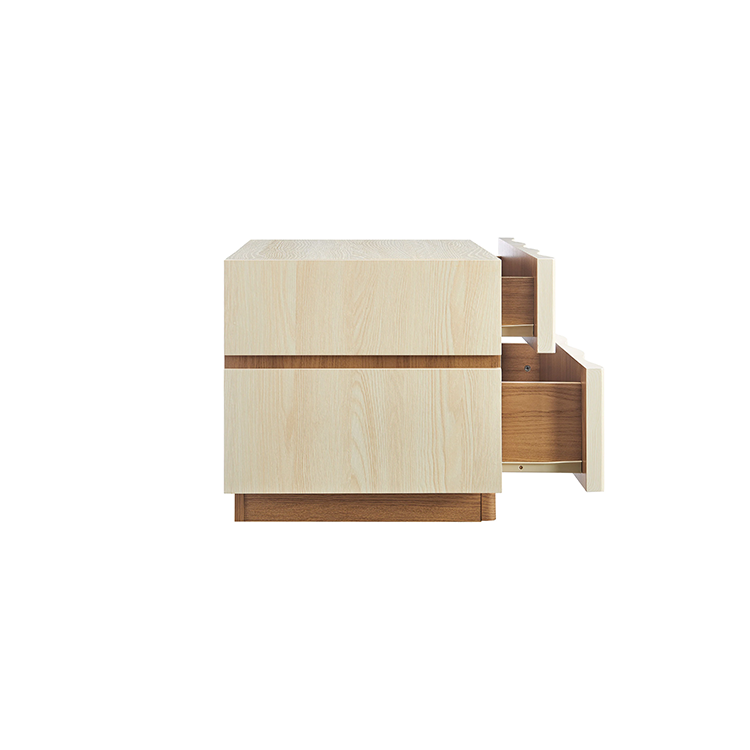 Iola Nightstand, White Light Oak
