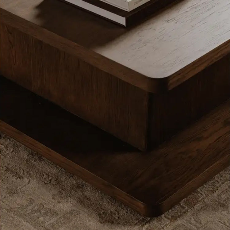 Large Malaga Coffee Table, Dark Brown