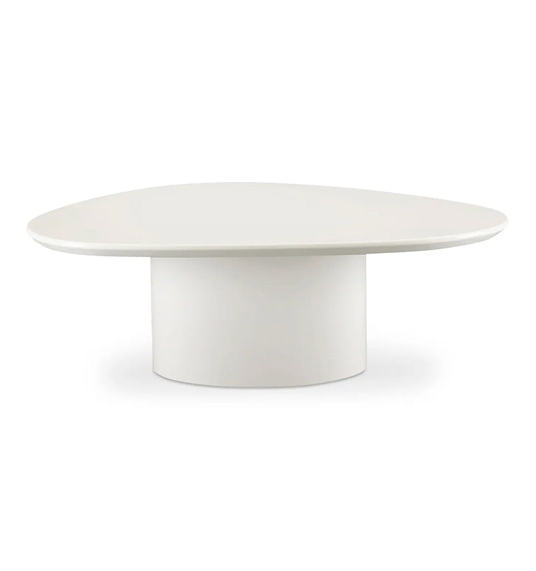 Cascade Coffee Table, ivory white