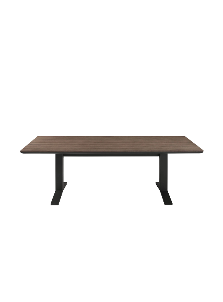 Velora 91" Dining Table,Charcoal Gray