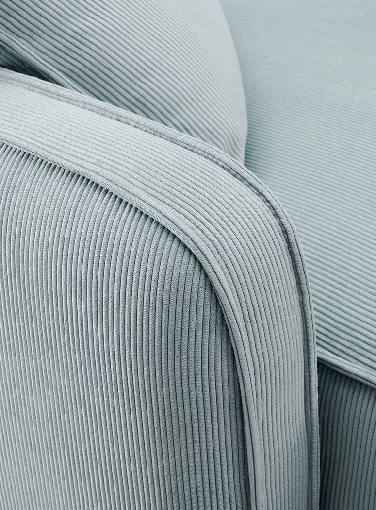Syntara Velvet sofa,Light Blue