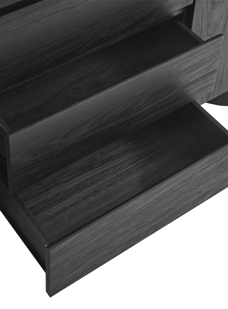 Drakaris Sideboard Storage Cabinet,Black