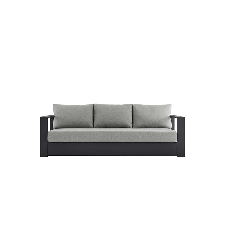Credenza Outdoor Wood Sofa, grey