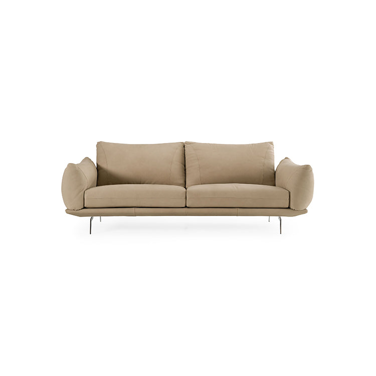 Lopez Leather Sofa, beige