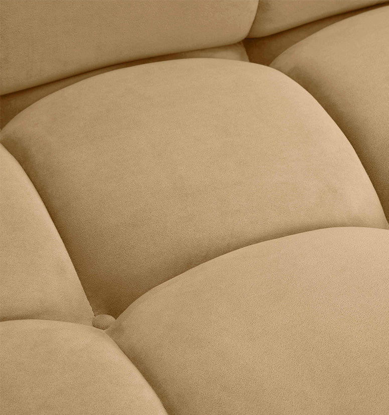 Huggy Cafe Au Lait Velvet Sofa