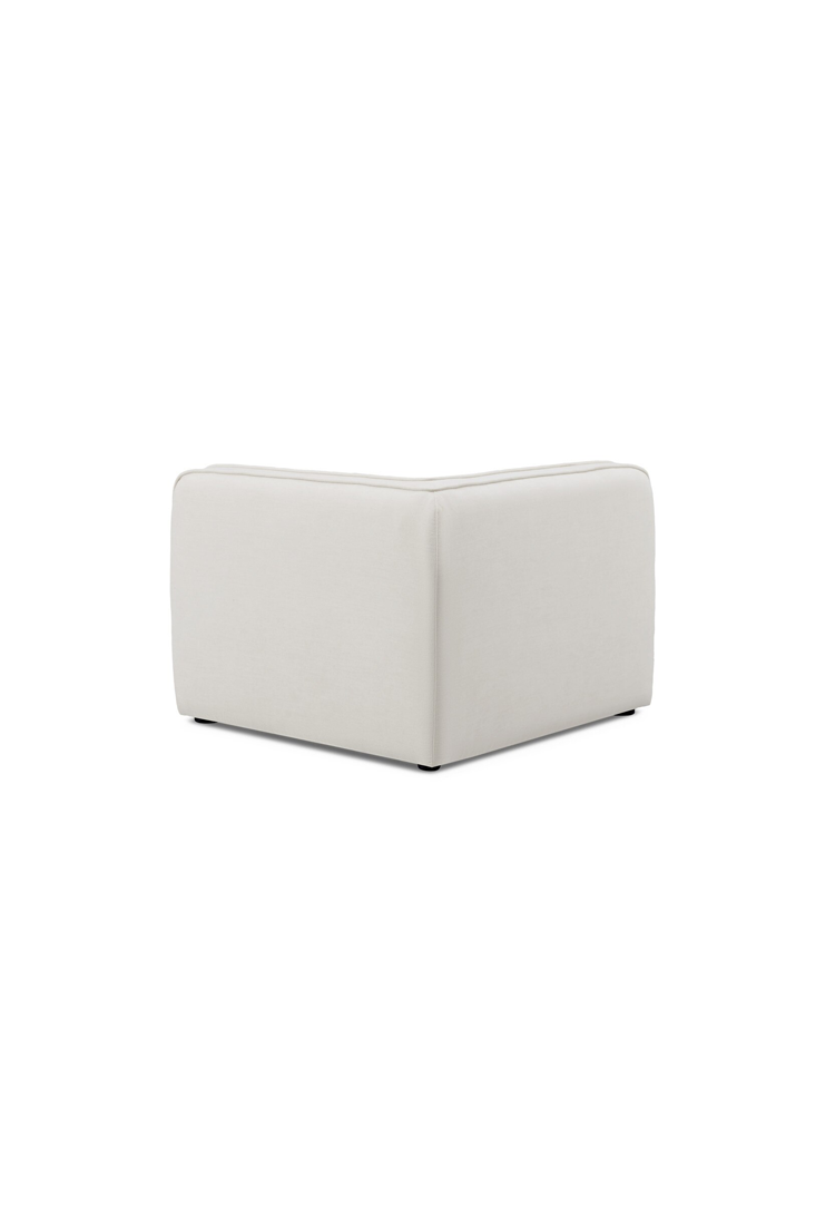 Syntara Linen Corner Chair,Sand