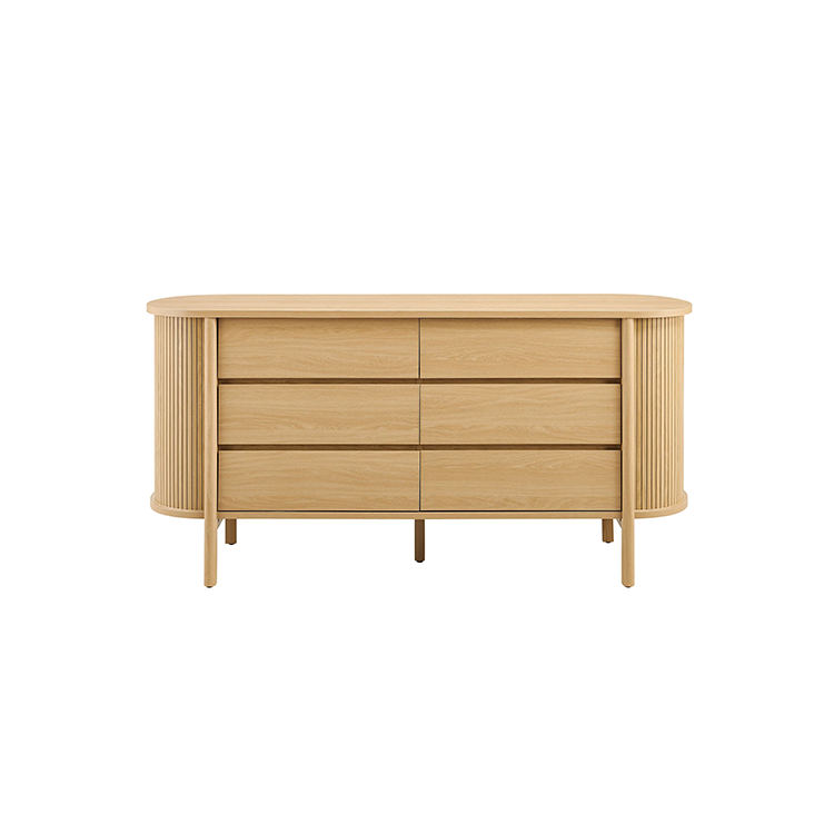 Flute Cadence Dresser, Oak