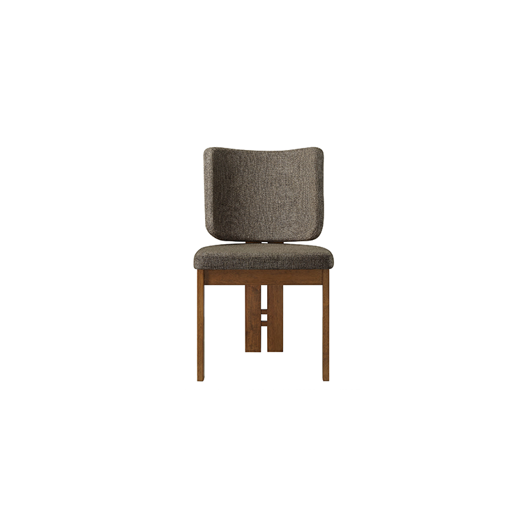 Alma Armless Dining Chairs set of 2, Taupe