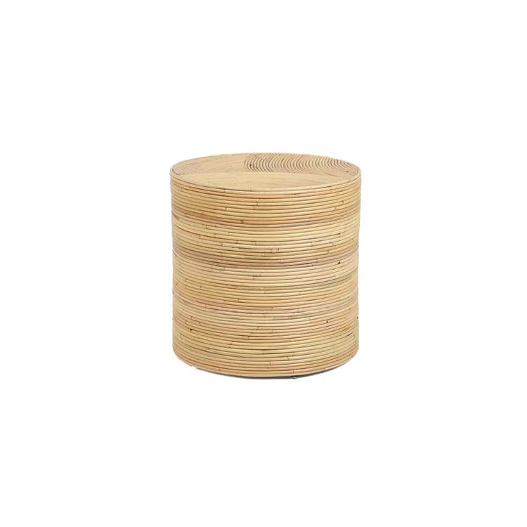 Mateo Natural Rattan Arch Side Table