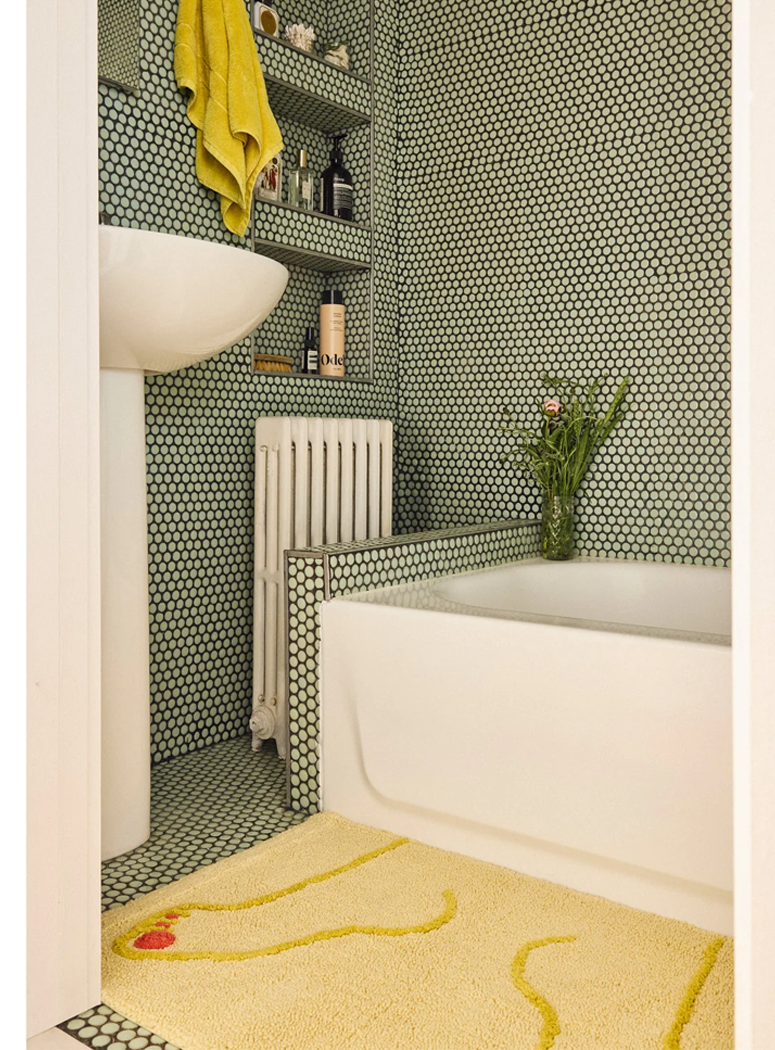Cold Picnic Footsie bathmat,Yellow