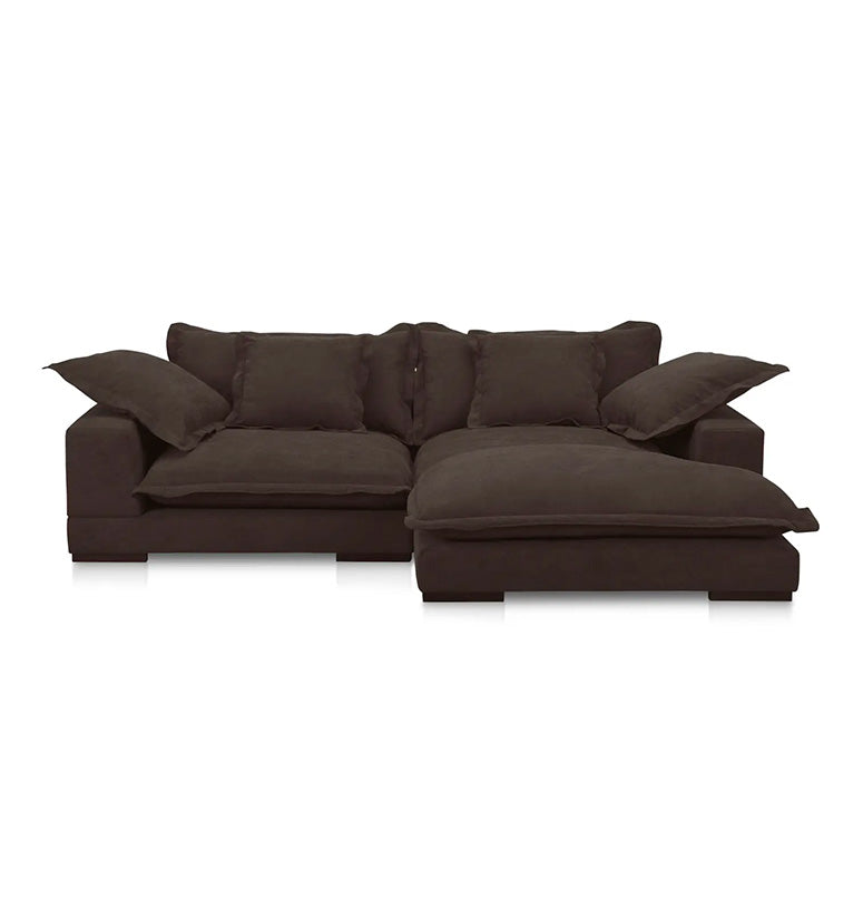 Marlowe Sectional, dark brown