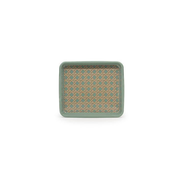 Crow Canyon Domino x CCH Wicker Medium Rectangle Tray