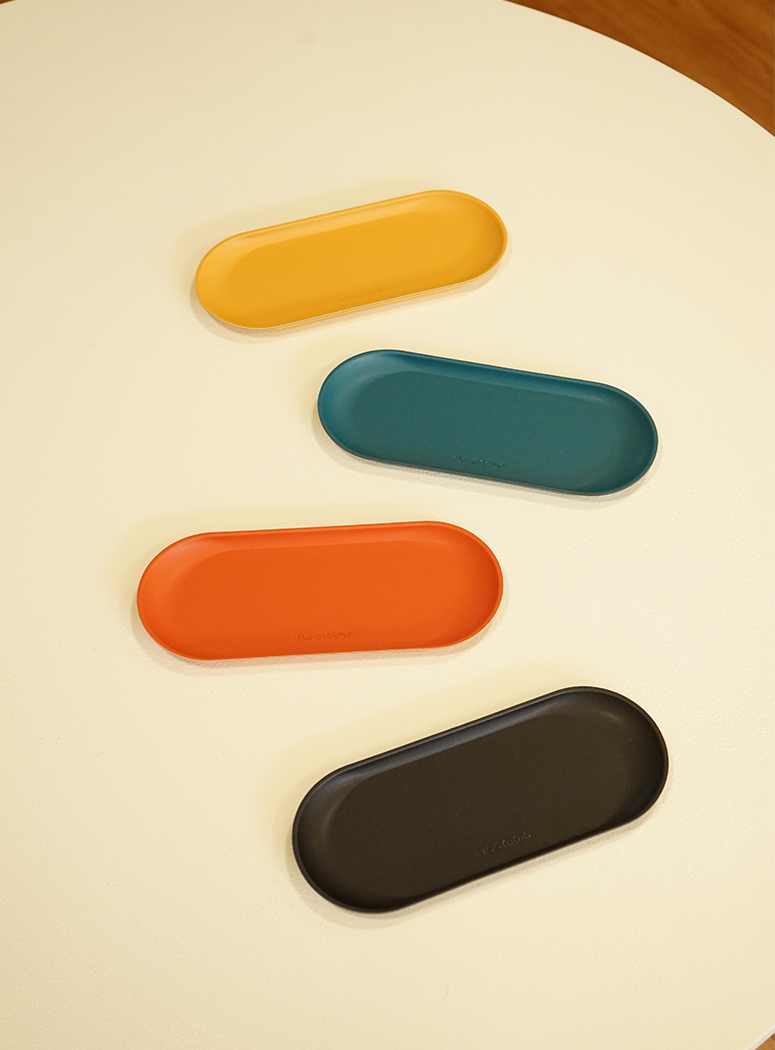 6XS Studio Round Tray (L), Orange