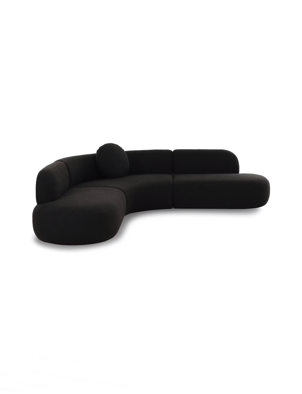 Bibi Boucle Sectional, Black