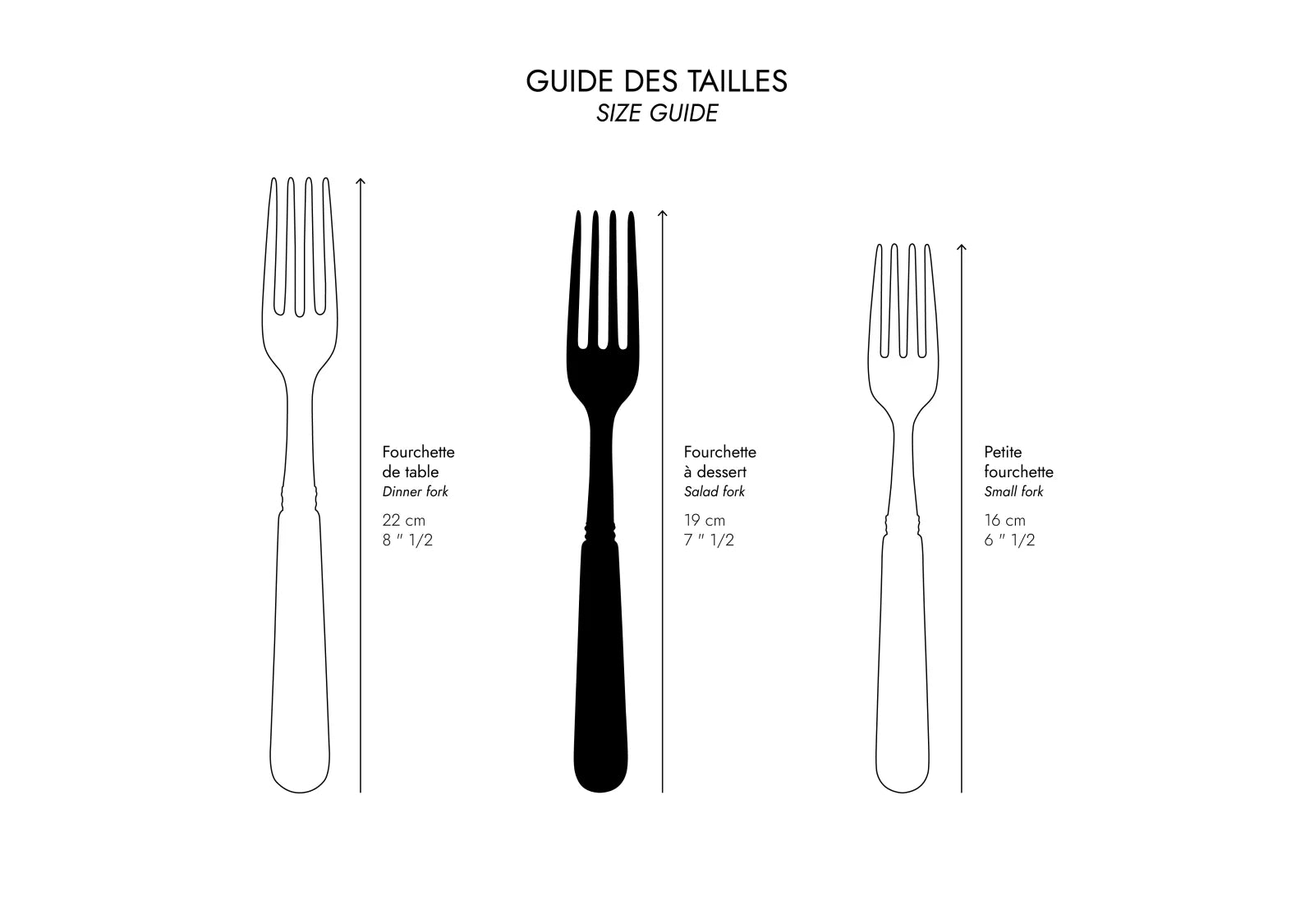Sabre Bistrot Solid Shiny Salad Fork