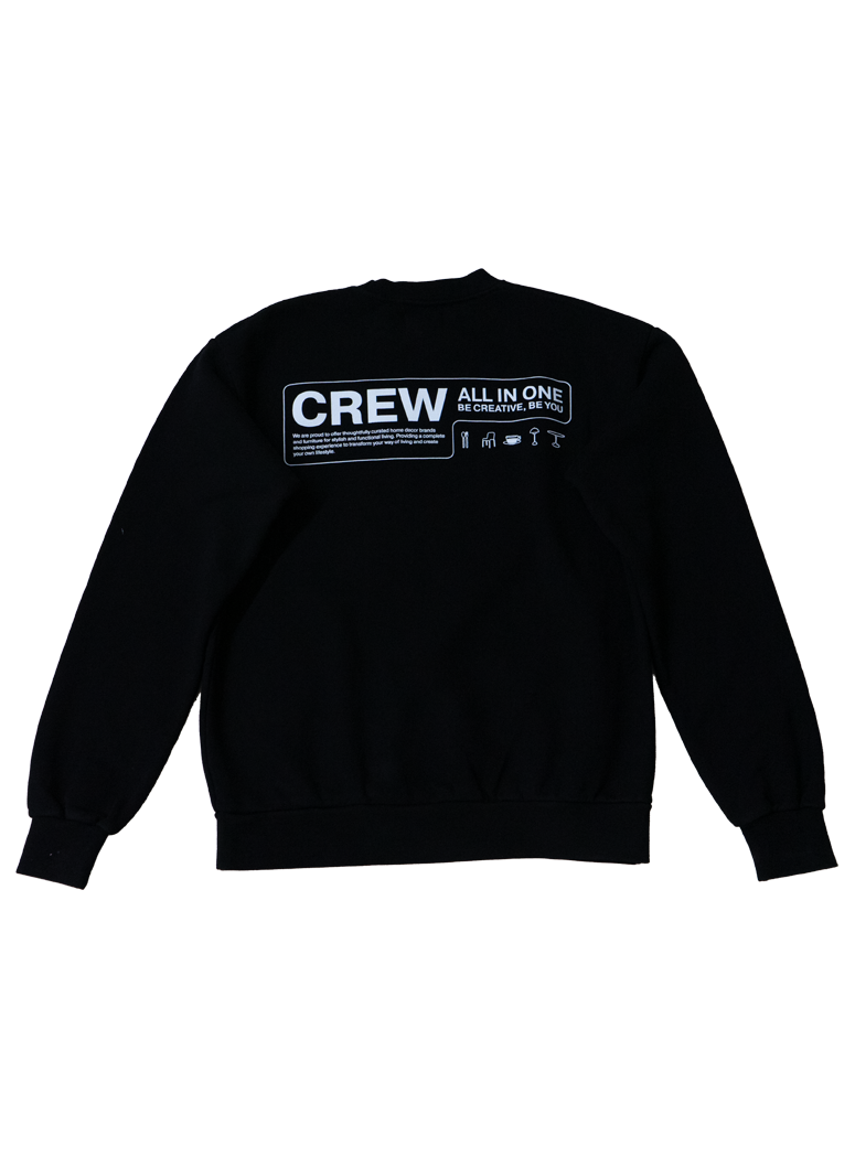6XS Crew Sweatshirt,black