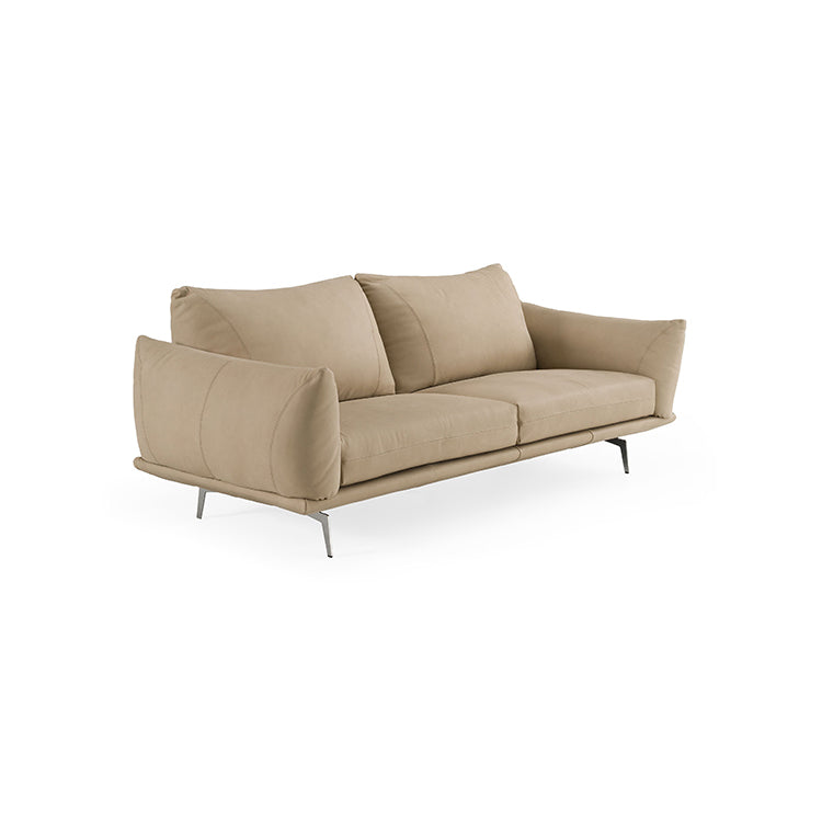 Lopez Leather Sofa, beige