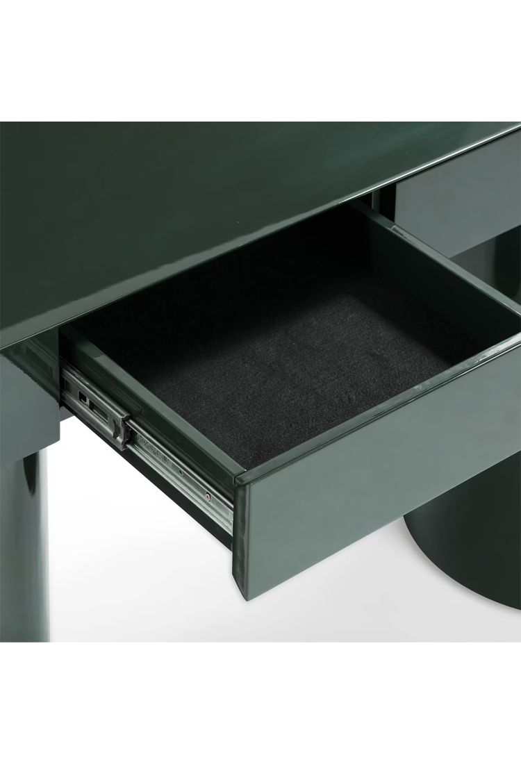 Nymera High Gloss Console Table,Green