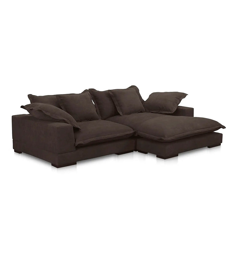 Marlowe Sectional, dark brown
