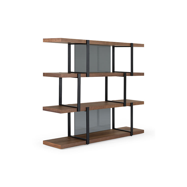 Brewy Walnut & Black Bookshelf