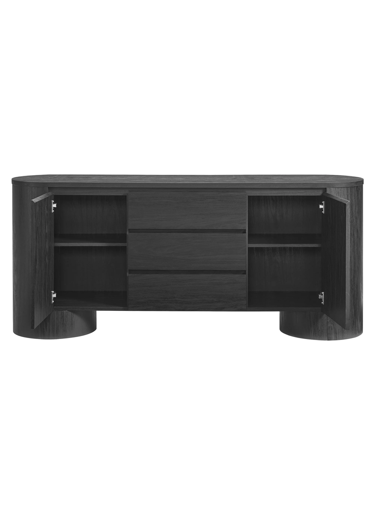 Drakaris Sideboard Storage Cabinet,Black
