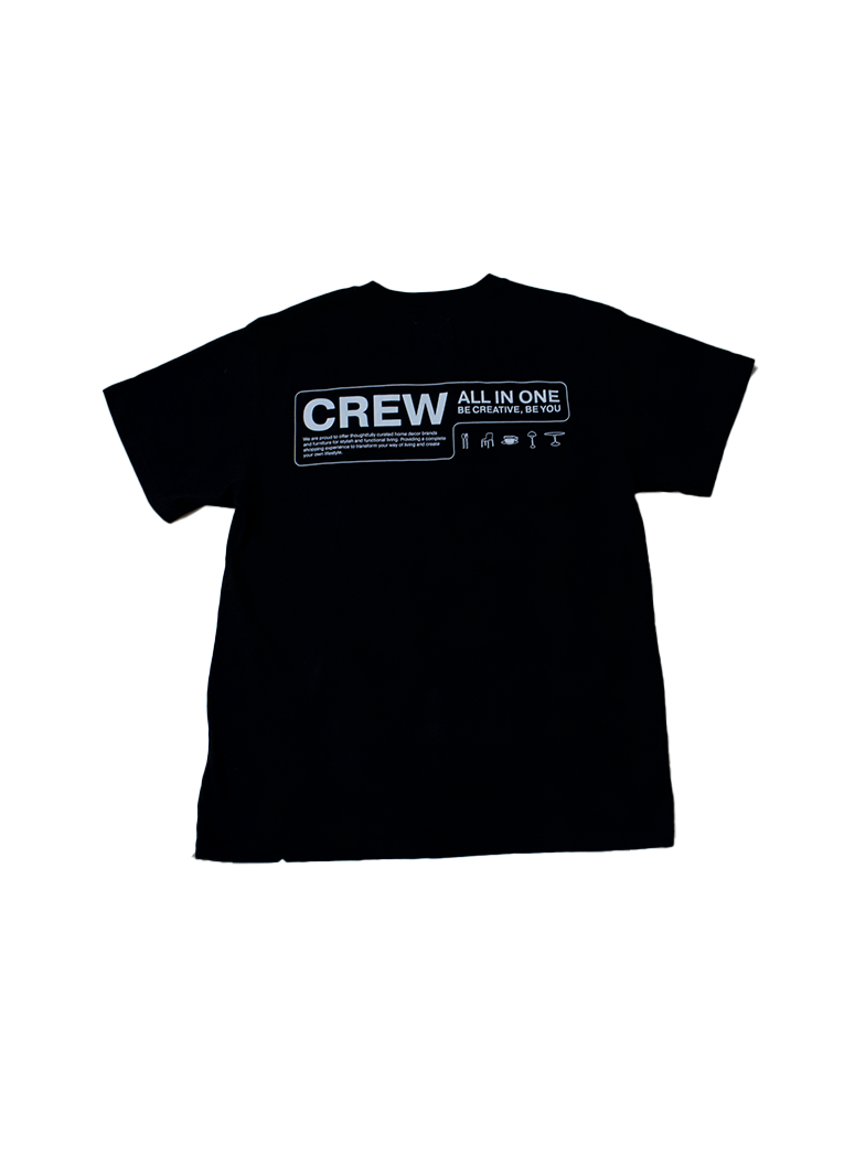6XS Crew T-shirt, black