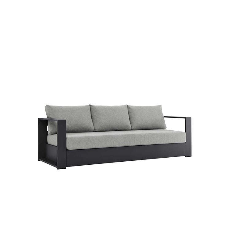 Credenza Outdoor Wood Sofa, grey