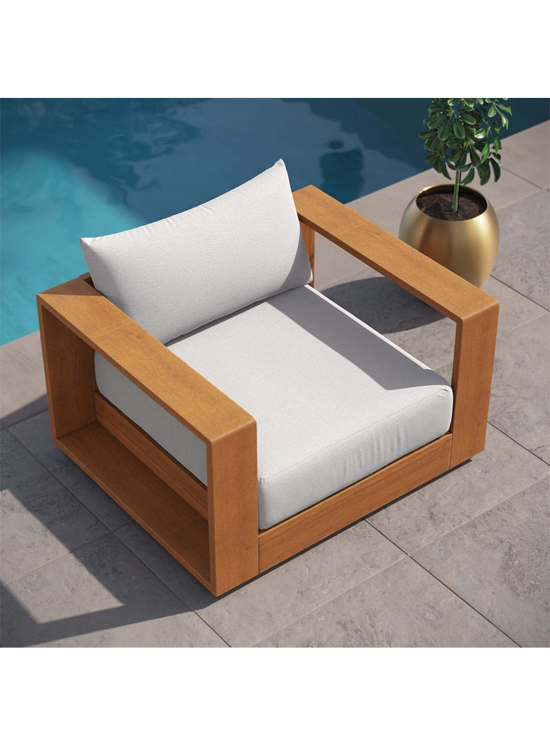 Credenza Outdoor Wood Chair, natural