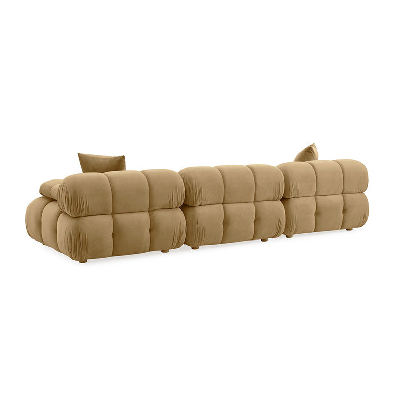 Huggy Cafe Au Lait Velvet Sofa