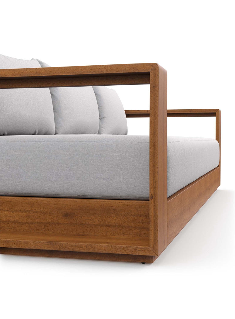 Credenza Outdoor Wood Sofa, natural