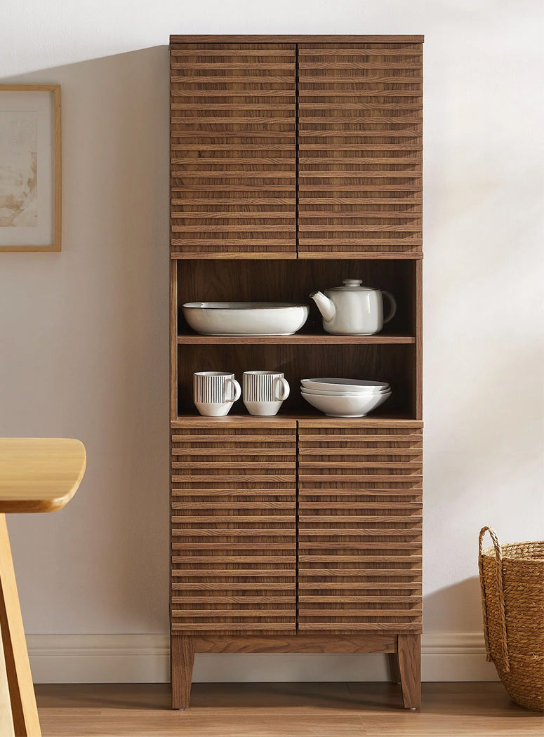 Chateau Bathroom Storage Cabinet,walnut