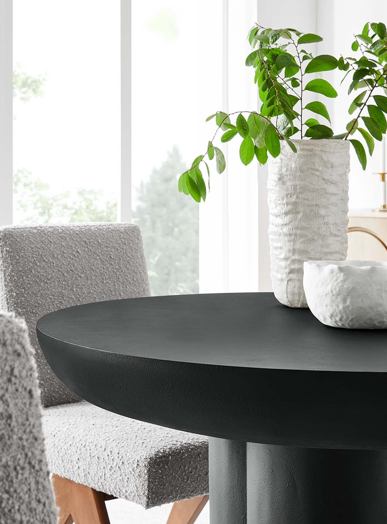 Pianc 40" Dining Table, Black