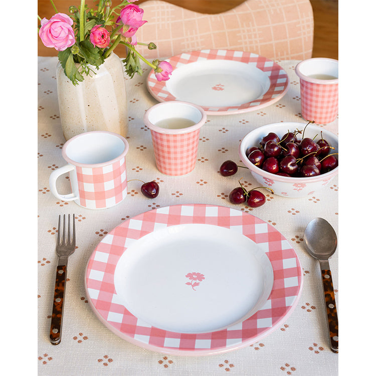 Crow Canyon Max Humphrey x CCH Gingham Dinner Plate