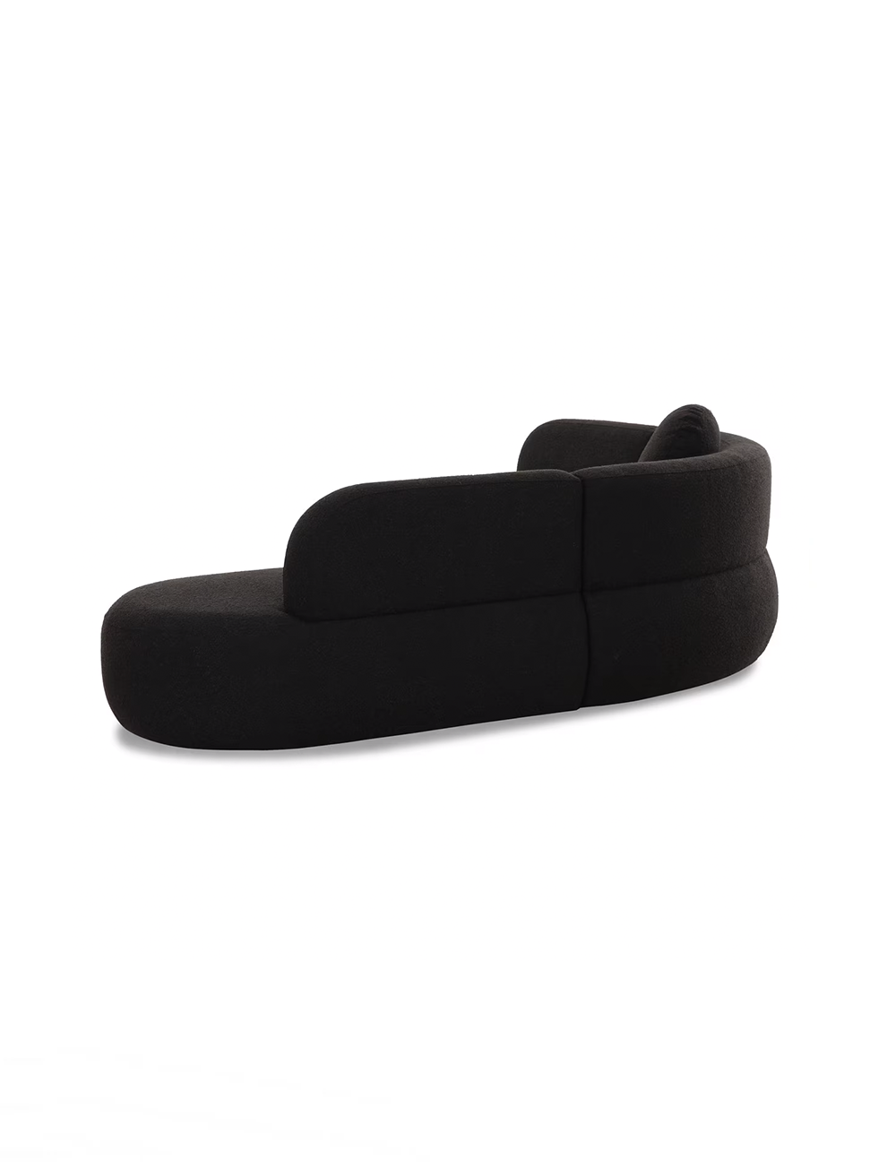 Bibi Boucle Sectional, Black