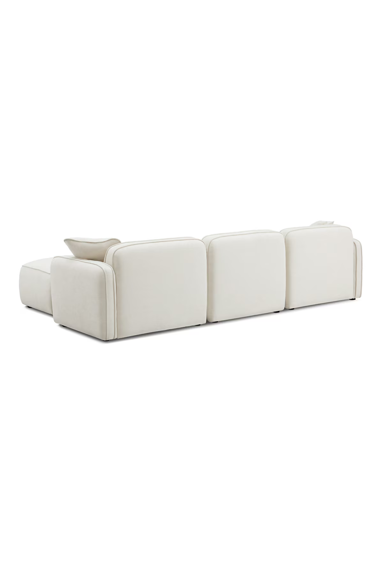 Syntara Linen 4- Piece Sectional,Sand