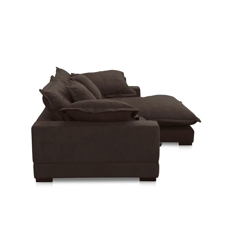 Marlowe Sectional, dark brown